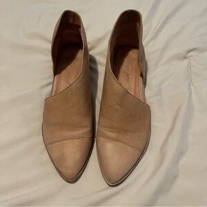 Free People Cutout Flats Tan Women's Shoes